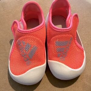 Neon ADIDAS Mesh Size: 5 Toddler Velcro Shoes